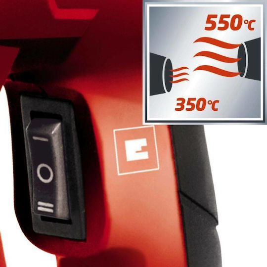 Einhell TH-HA 2000/1 Πιστόλι Θερμού Αέρα 2000W με Ρύθμιση Θερμοκρασίας εως και 550°C