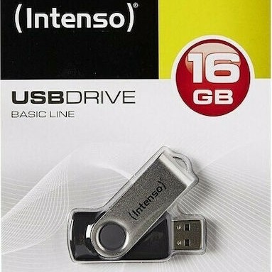 Intenso Basic Line 32GB USB 2.0 Stick Ασημί