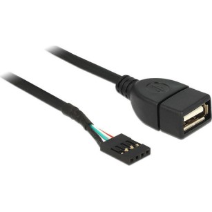 DeLock USB pinheader female - USB 2.0 female 0.2m