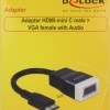 DeLock mini HDMI male - VGA female (65588)