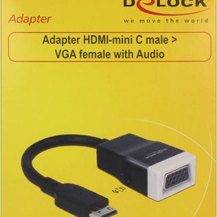 DeLock mini HDMI male - VGA female (65588)