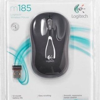 Logitech M185 Ασύρματο Mini Ποντίκι Γκρι