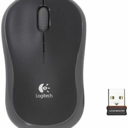 Logitech M185 Ασύρματο Mini Ποντίκι Γκρι