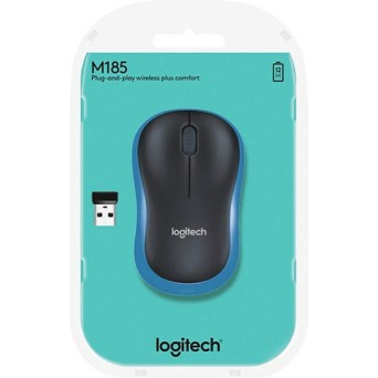 Logitech M185 Ασύρματο Mini Ποντίκι Γκρι