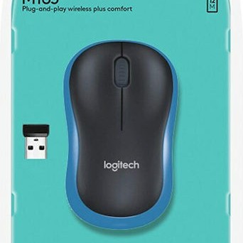 Logitech M185 Ασύρματο Mini Ποντίκι Γκρι
