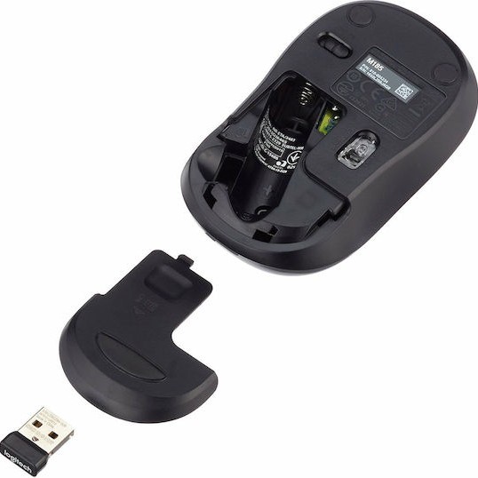 Logitech M185 Ασύρματο Mini Ποντίκι Γκρι