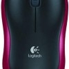 Logitech M185 (910-002237) Ασύρματο Mini Ποντίκι Black/Red