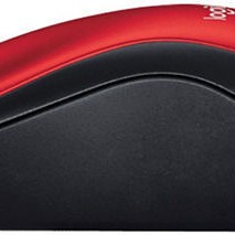 Logitech M185 (910-002237) Ασύρματο Mini Ποντίκι Black/Red