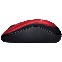 Logitech M185 (910-002237) Ασύρματο Mini Ποντίκι Black/Red