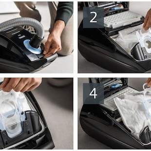 Siemens Q5.0 Extreme Silencepower Ηλεκτρική Σκούπα 850W με Σακούλα 4.5lt Μαύρη