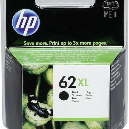 HP 62XL Γνήσιο Μελάνι Εκτυπωτή InkJet Μαύρο (C2P05AE)