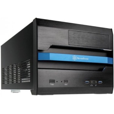 Silverstone Sugo SG12 Mini Tower Κουτί Υπολογιστή Μαύρο