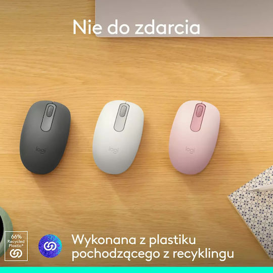 Logitech M196 Ασύρματο Bluetooth Ποντίκι Off White