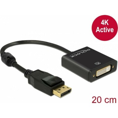 DeLock Μετατροπέας DisplayPort male σε DVI-I female (62599)