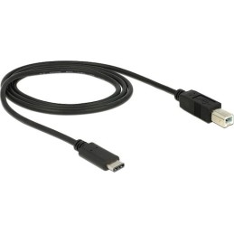 DeLock 83601 USB 2.0 Cable USB-C male - USB-B Μαύρο 1m (83601)