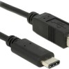 DeLock 83601 USB 2.0 Cable USB-C male - USB-B Μαύρο 1m (83601)