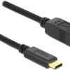 DeLock 83601 USB 2.0 Cable USB-C male - USB-B Μαύρο 1m (83601)