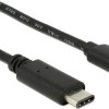 DeLock USB 2.0 Cable USB-C male - micro USB-A male Μαύρο 1m (83602)
