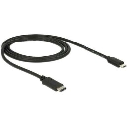 DeLock USB 2.0 Cable USB-C male - micro USB-A male Μαύρο 1m (83602)