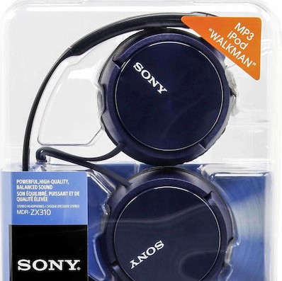Sony MDR-ZX310 Ενσύρματα On Ear Ακουστικά Μπλε