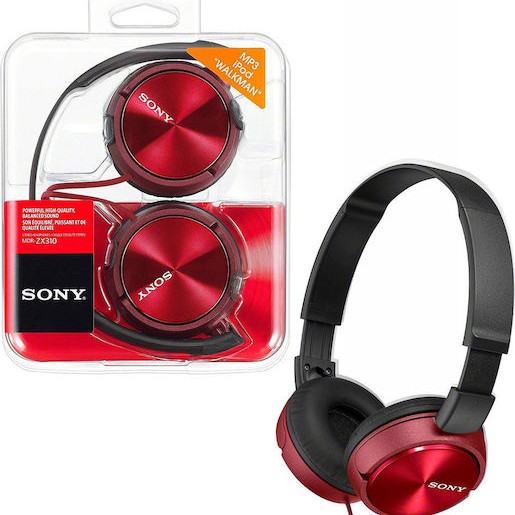 Sony MDR-ZX310 Ενσύρματα On Ear Ακουστικά Κόκκινα