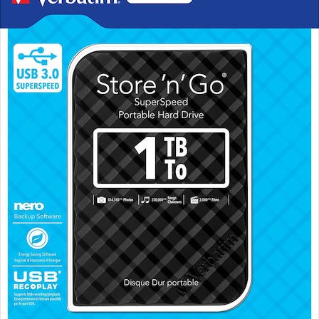 Verbatim Store 'n' Go Gen 2 USB 3.0 Εξωτερικός HDD 1TB 2.5