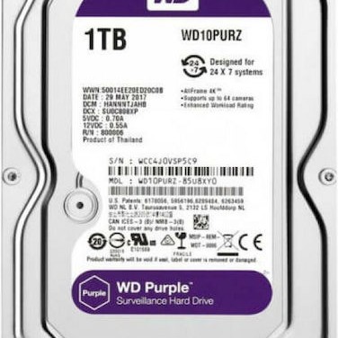 Western Digital Purple 1TB HDD Σκληρός Δίσκος 3.5