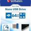 Verbatim Store 'n' Stay Nano 64GB USB 3.0 Stick Μπλε