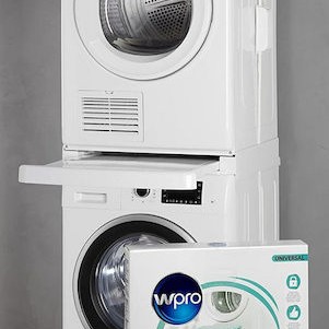 Wpro Universal Stacking Kit Συνδετικό Πλυντηρίου/Στεγνωτηρίου από Μέταλλο με Συρτάρι 62.5x57.5εκ. 484000008436
