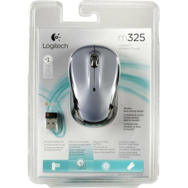 Logitech M325 Ασύρματο Mini Ποντίκι Light Silver