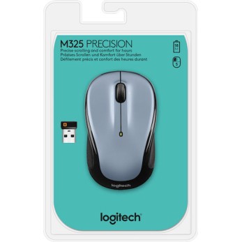 Logitech M325 Ασύρματο Mini Ποντίκι Light Silver