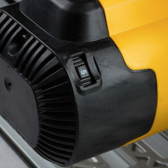 Dewalt -QS Δισκοπρίονο 1300W με Ρύθμιση Ταχύτητας και με Σύστημα Αναρρόφησης