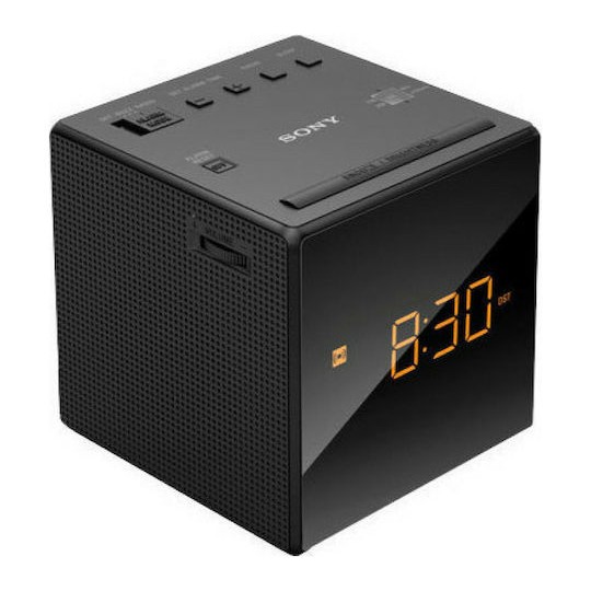 Sony Επιτραπέζιο Ψηφιακό Ρολόι με Ξυπνητήρι & Ραδιόφωνο Black ICF-C1B