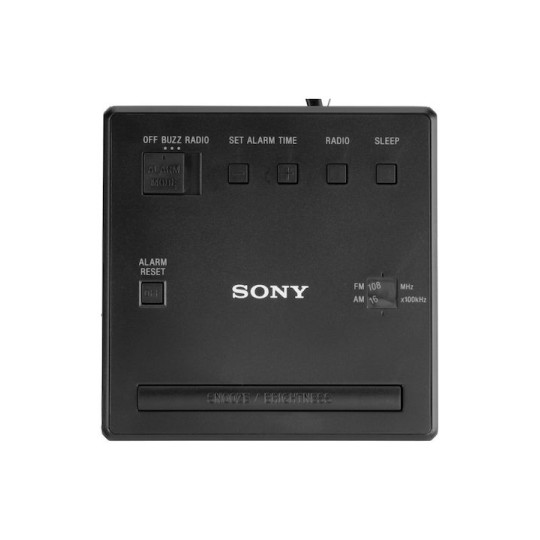 Sony Επιτραπέζιο Ψηφιακό Ρολόι με Ξυπνητήρι & Ραδιόφωνο Black ICF-C1B
