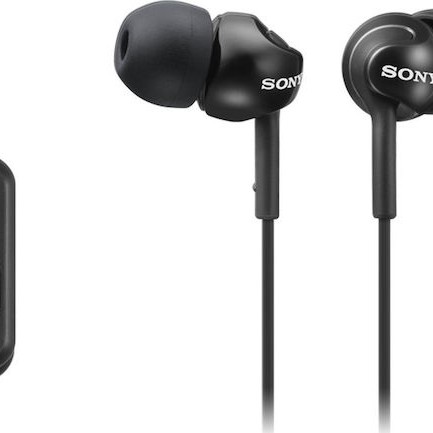 Sony MDR-EX110AP In-ear Handsfree με Βύσμα 3.5mm Μαύρο