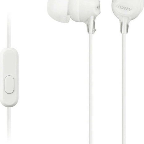 Sony MDR-EX15AP In-ear Handsfree με Βύσμα 3.5mm Λευκό