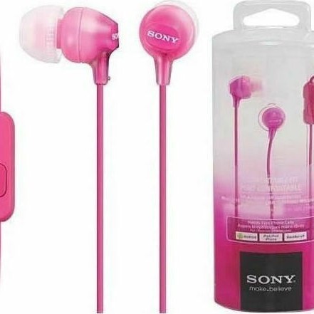 Sony MDR-EX15AP In-ear Handsfree με Βύσμα 3.5mm Ροζ