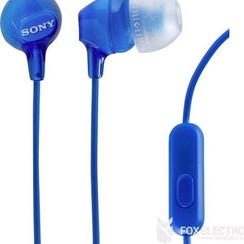 Sony MDR-EX15AP In-ear Handsfree με Βύσμα 3.5mm Μπλε