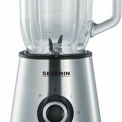 Severin Μπλέντερ για Smoothies με Γυάλινη Κανάτα 1lt 500W Inox SM 3737