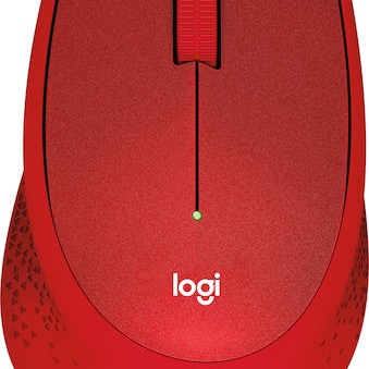 Logitech M330 Silent Plus Ασύρματο Mini Ποντίκι Κόκκινο
