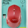 Logitech M330 Silent Plus Ασύρματο Mini Ποντίκι Κόκκινο