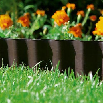 Gardena Πλαστικό Ρολό Περίφραξης σε Μαύρο Χρώμα 9cm x 9m