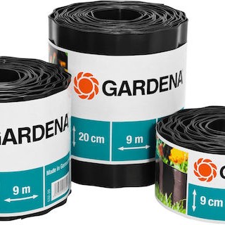 Gardena Πλαστικό Ρολό Περίφραξης σε Μαύρο Χρώμα 9cm x 9m