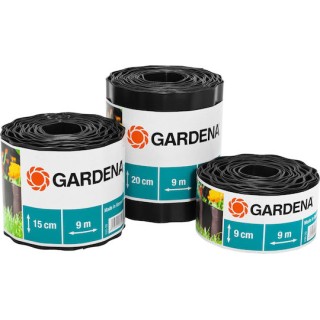 Gardena Πλαστικό Ρολό Περίφραξης σε Μαύρο Χρώμα 9cm x 9m