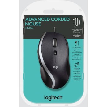 Logitech M500s Ενσύρματο Εργονομικό Ποντίκι Μαύρο