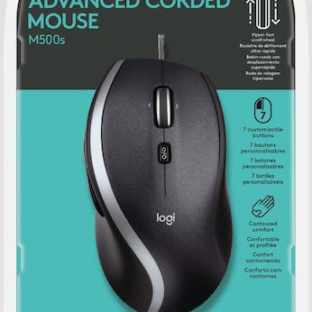 Logitech M500s Ενσύρματο Εργονομικό Ποντίκι Μαύρο