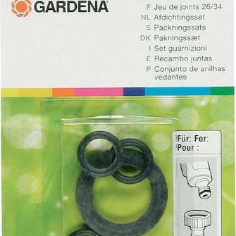 Gardena O ring Σετ Λαστιχάκια Για Ρακόρ 902, 2902 & 18202 01125-20 4τμχ