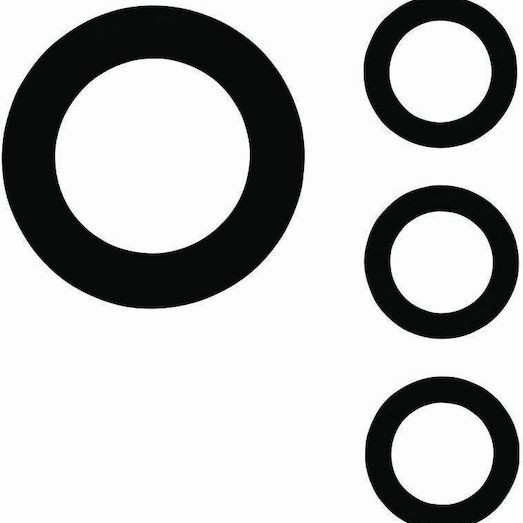 Gardena O ring Σετ Λαστιχάκια Για Ρακόρ 902, 2902 & 18202 01125-20 4τμχ