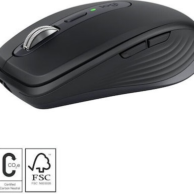 Logitech MX Anywhere 3S Ασύρματο Bluetooth Ποντίκι Graphite