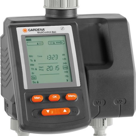 Gardena C2030 Duo Plus Προγραμματιστής Ποτίσματος Μπαταρίας 2 Στάσεων 1τμχ